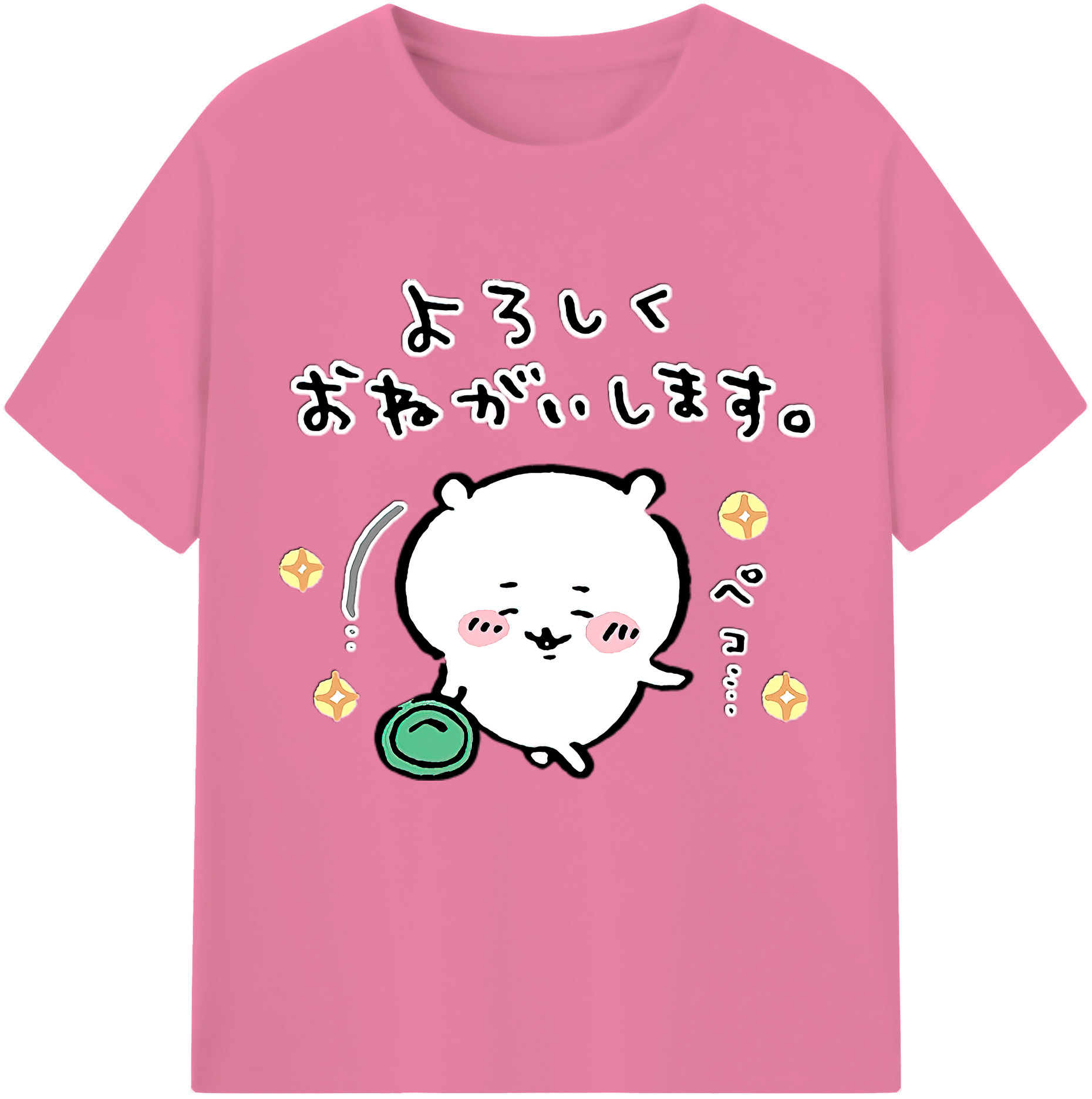 （画像用） ちいかわ ちいかわ Chii-kawa chiikawa 綿100％半袖Tシャツ（フロントプリント）